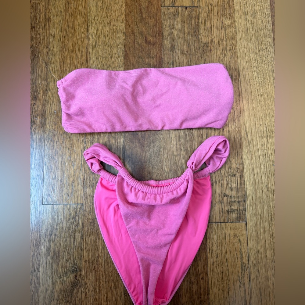 Pink Sparkle Bikini Set